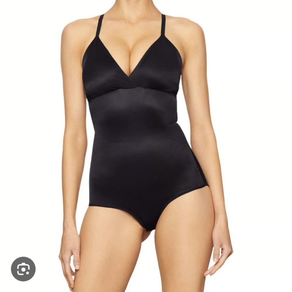 SKIMS Black Barely There Shapewear Bodysuit 4X
